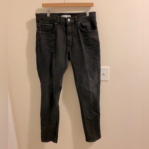 Zara Man black denim slim fit jeans size 32 EUC